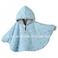 Polar Fleece Baby Poncho / Decke mit Kapuze